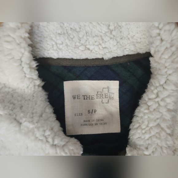 We The Free Free People Zip Fair Isle Sweater Jacket Size Small - Picture 6 of 11